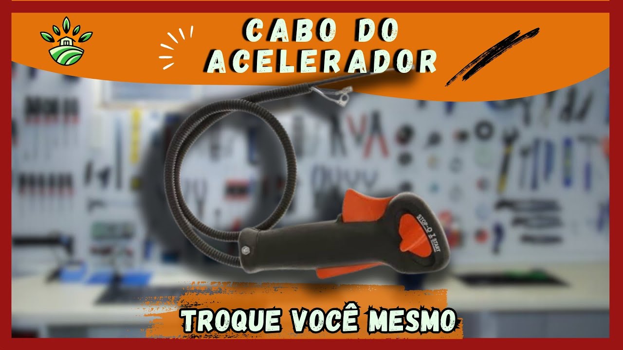 Como trocar o cabo de acelerador da roçadeira. Faça você mesmo.