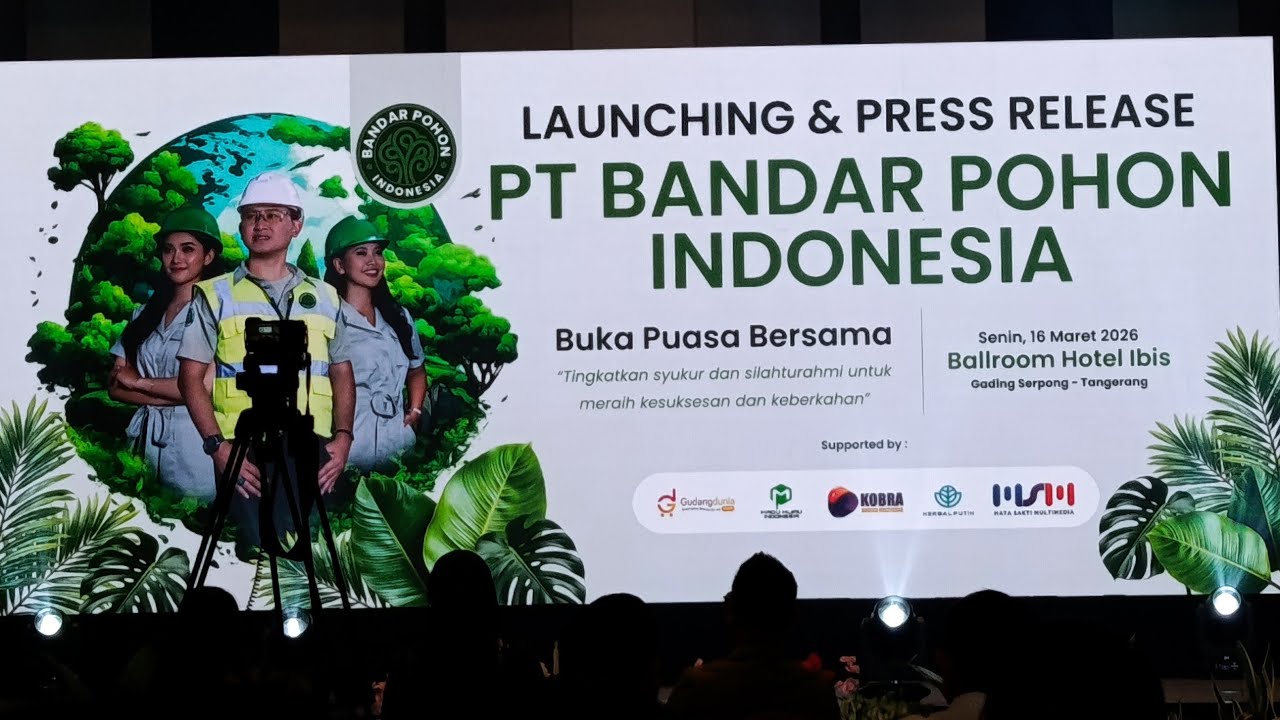 Live‼️Upaya Cegah Kerusakan Lingkungan‼️Launching Bandar Pohon Indonesia ‼️