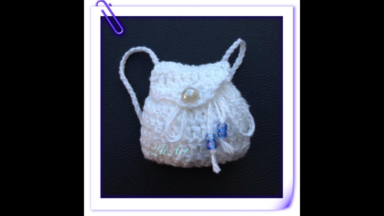 Croche /Bolsinha de croche para barbie- LiiArt