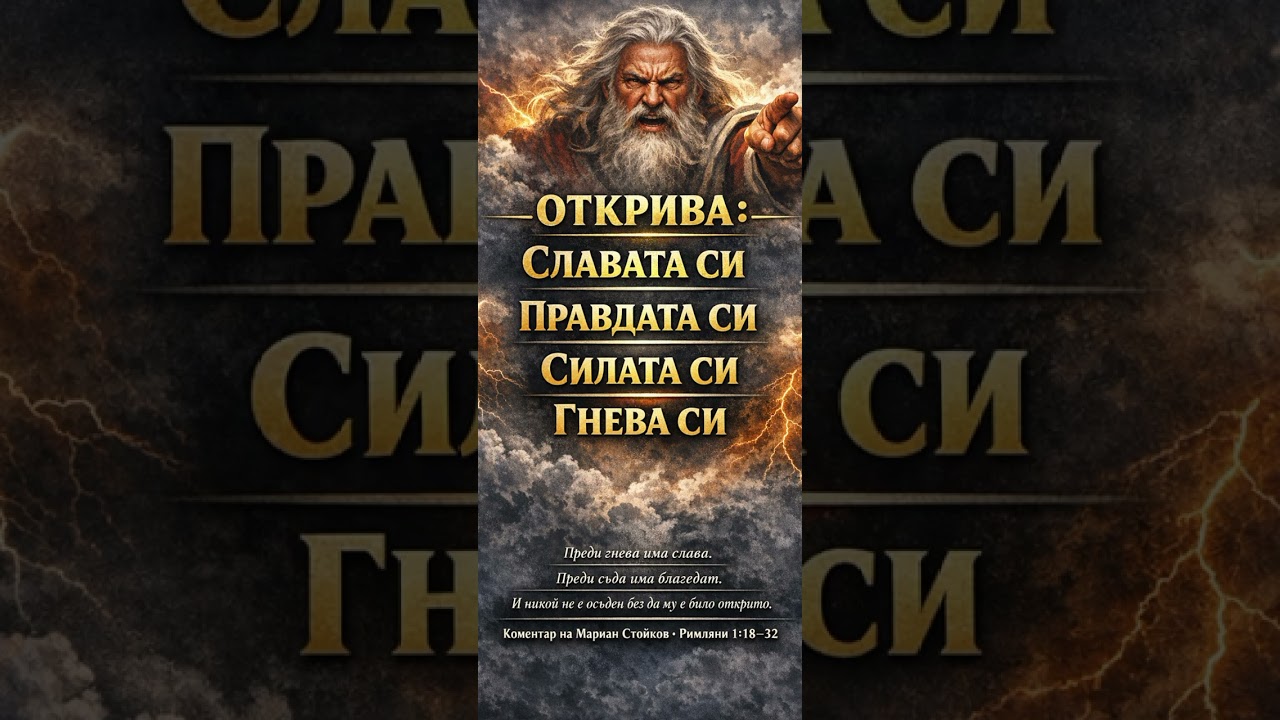 Коментар на римляните 1:18 гневът на Бога 2 част
