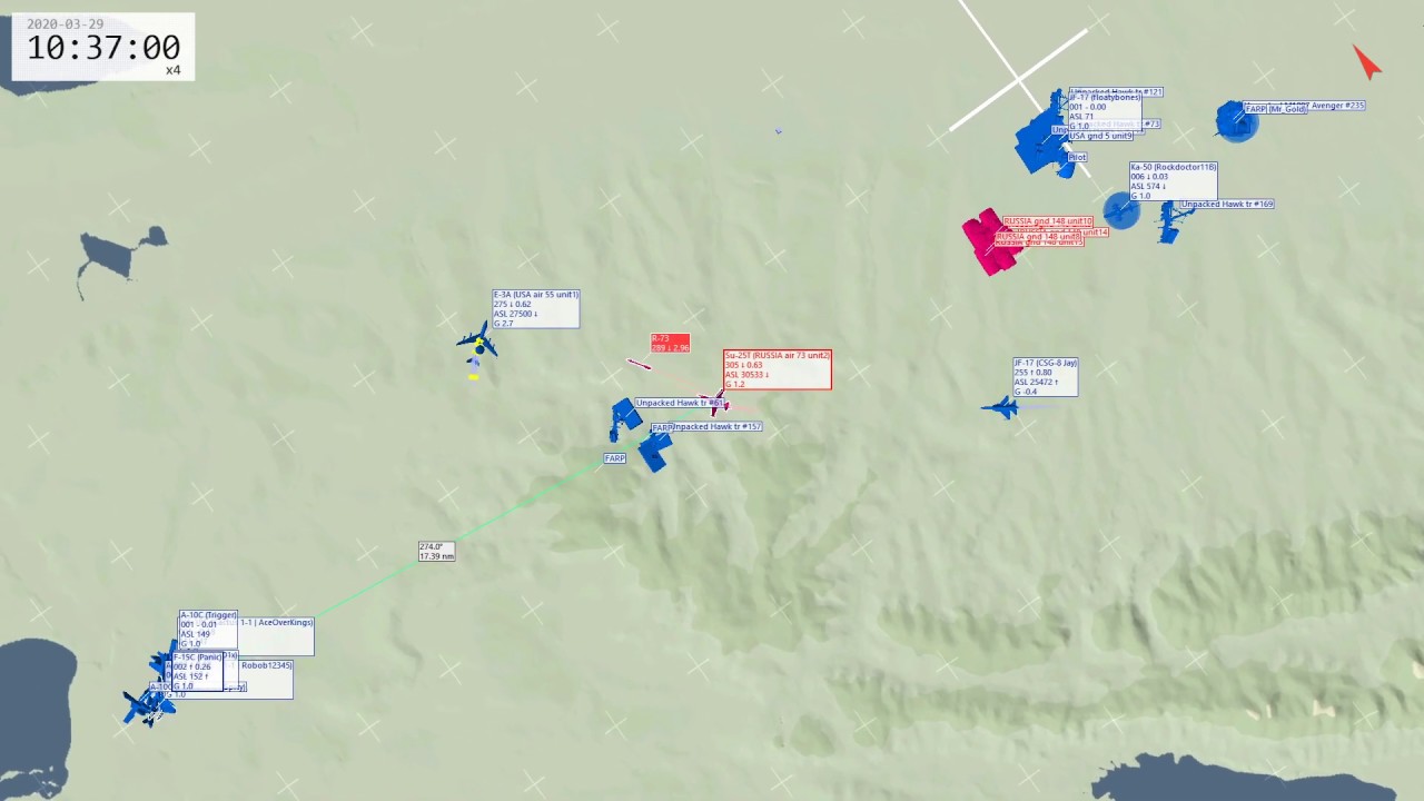 Hoggit GAW AI Su 25T Kills 3 Fighters and AWACS