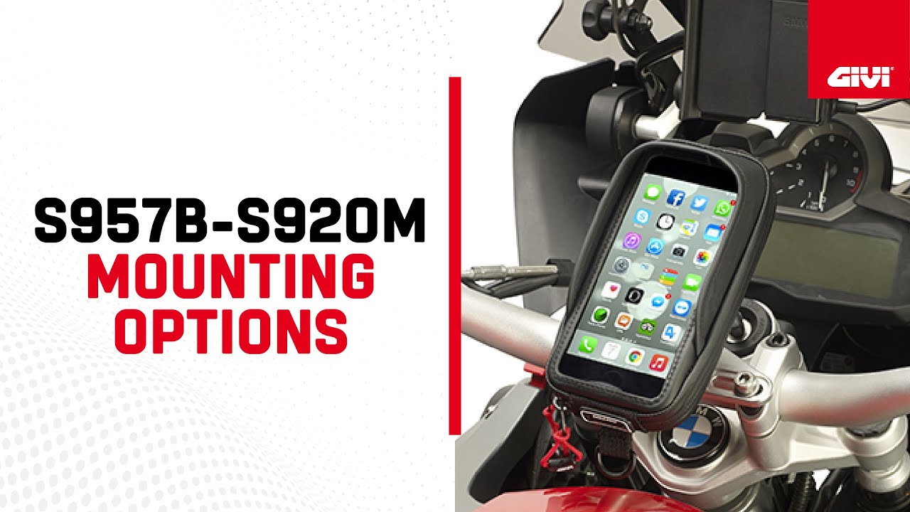 Installation of GIVI S957B Smartphone holder & GIVI S920M SMART CLIP