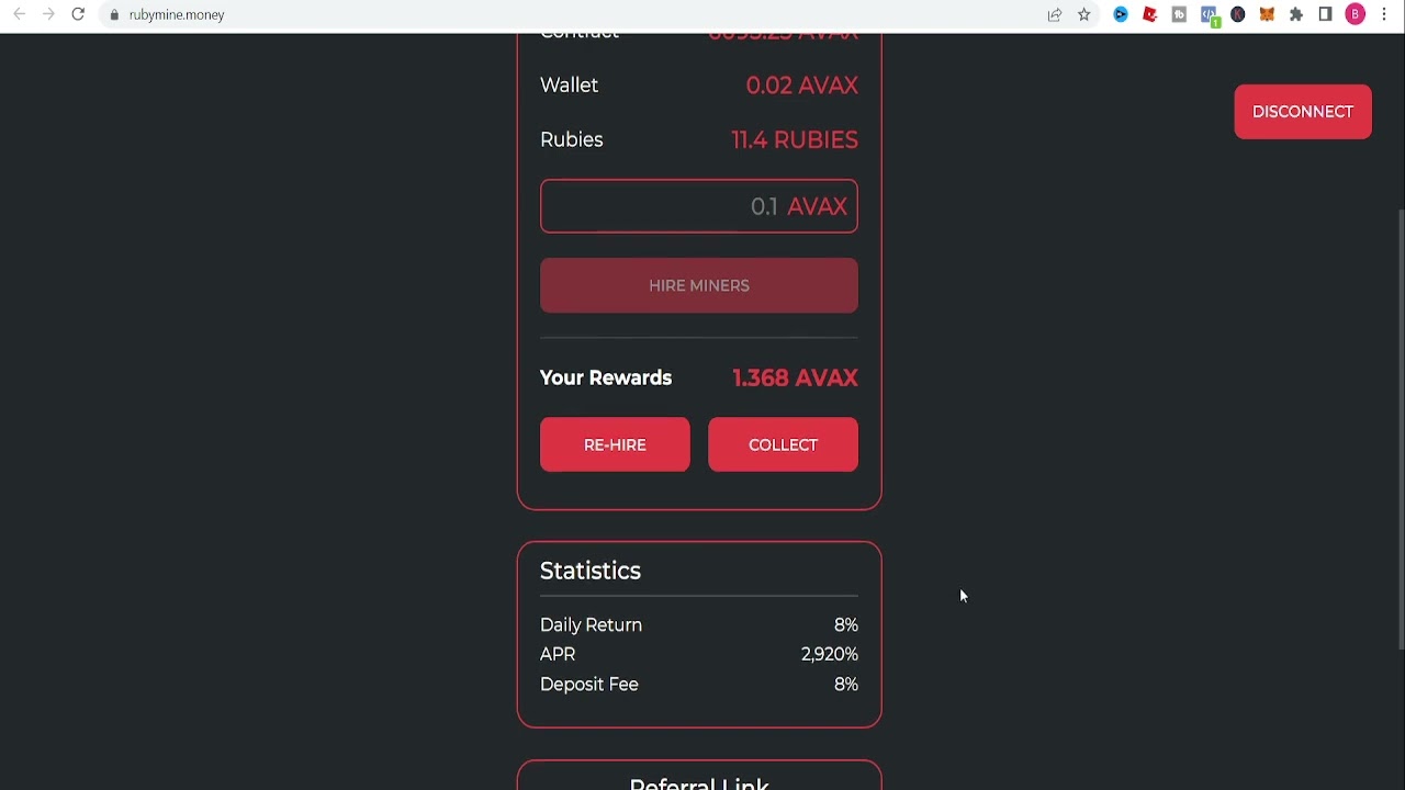 Ruby Mine Crypto PAYING GUYS LIKE CRAZY!!! Avax Ruby Miner 🩸🩸🩸