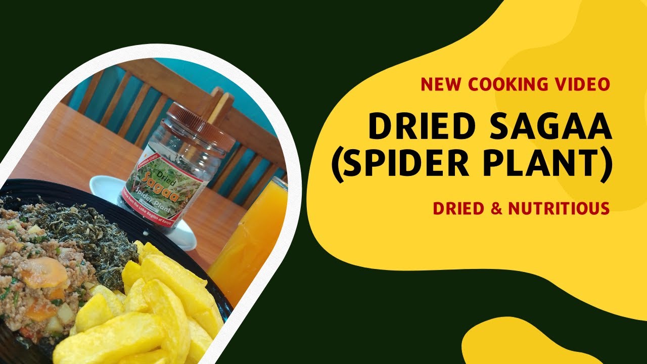 How to cook Dried African Indigenous Vegetables - Dried Sagaa (Spider Plant) | Dried and Nutritious