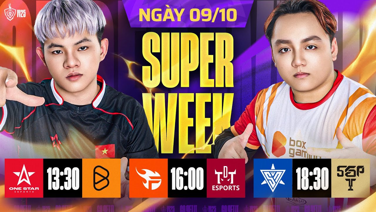 1S x BOX | FPT x TDT | SPN x SGP | GIAI ĐOẠN 2 - SUPER WEEK | ĐTDV M&Ugrave;A Đ&Ocirc;NG 2025 | 09/10