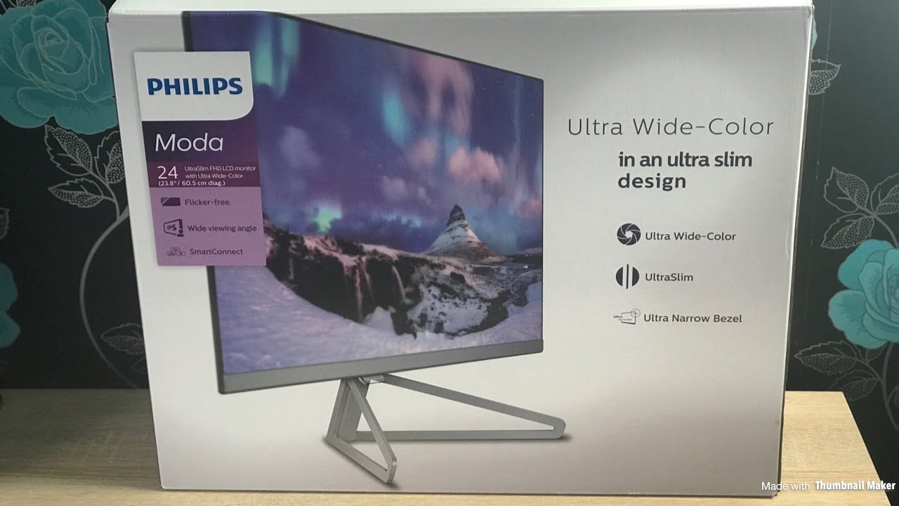 Philips Moda 245C7QJSB Ultra Slim Monitor Unboxing