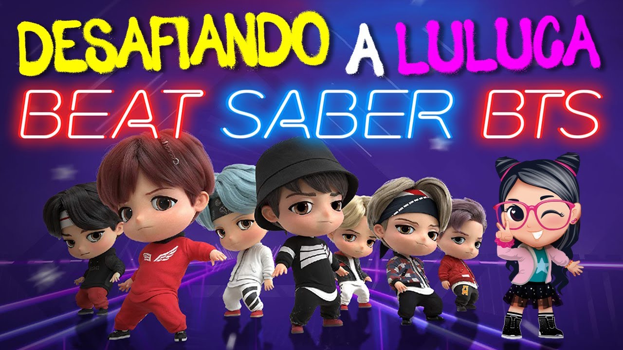 Desafiando a Tia Cele e a Luluca no Beat Saber BTS