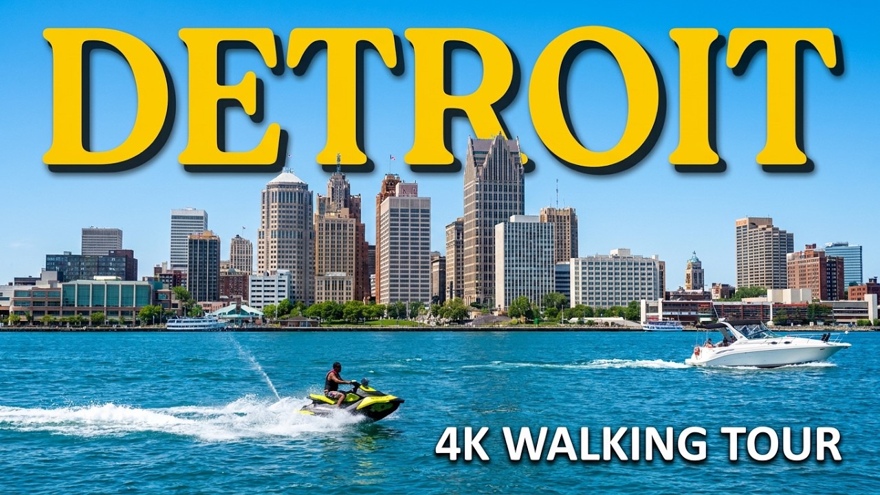 Walking Tour of the Detroit Riverfront: Where Industry Meets Waterfront Beauty | Detroit Michigan