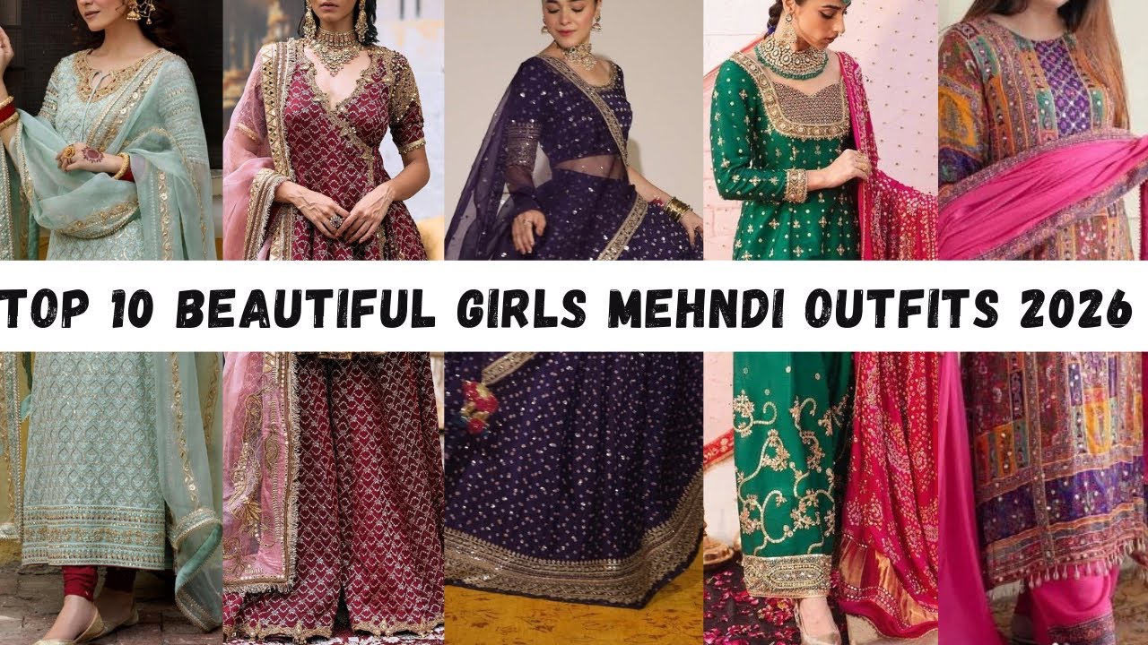 Top 10 Mehndi Outfit Ideas for Girls with Name 2026