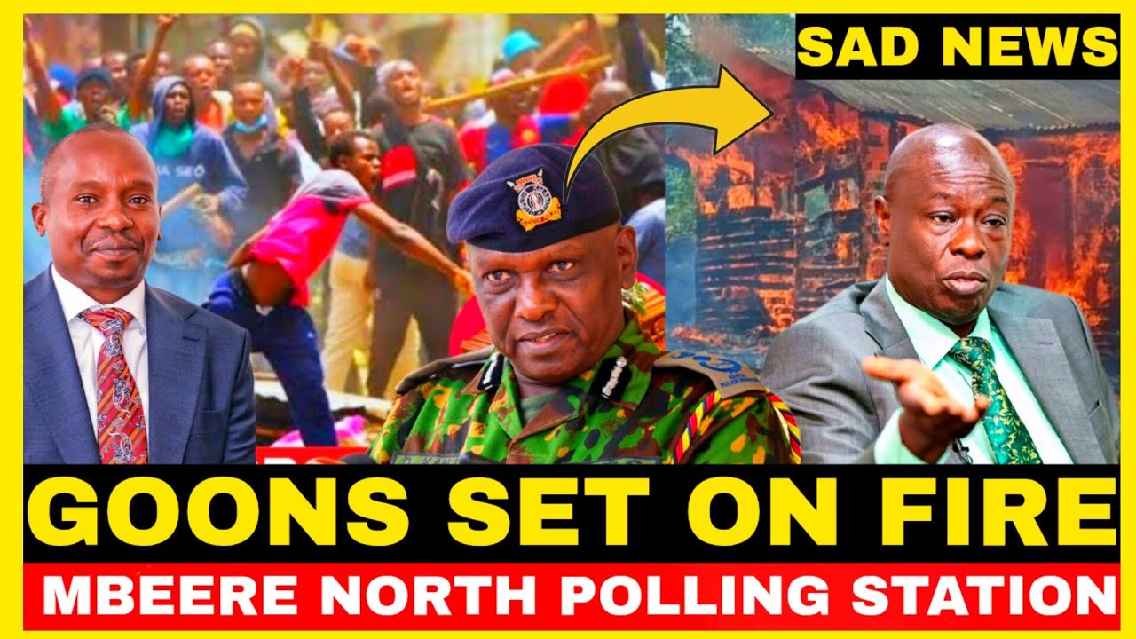 SAD NEWS!GOONS EXPOSED SETTING ON FIRE POLLING STATION IN MBEERE NORTH DURING BY-ELECTION 