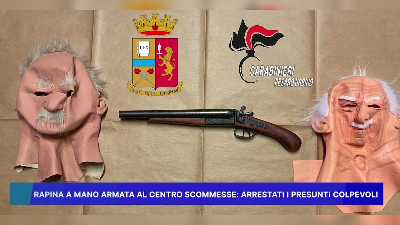 RAPINA A MANO ARMATA AL CENTRO SCOMMESSE: ARRESTATI I PRESUNTI COLPEVOLI