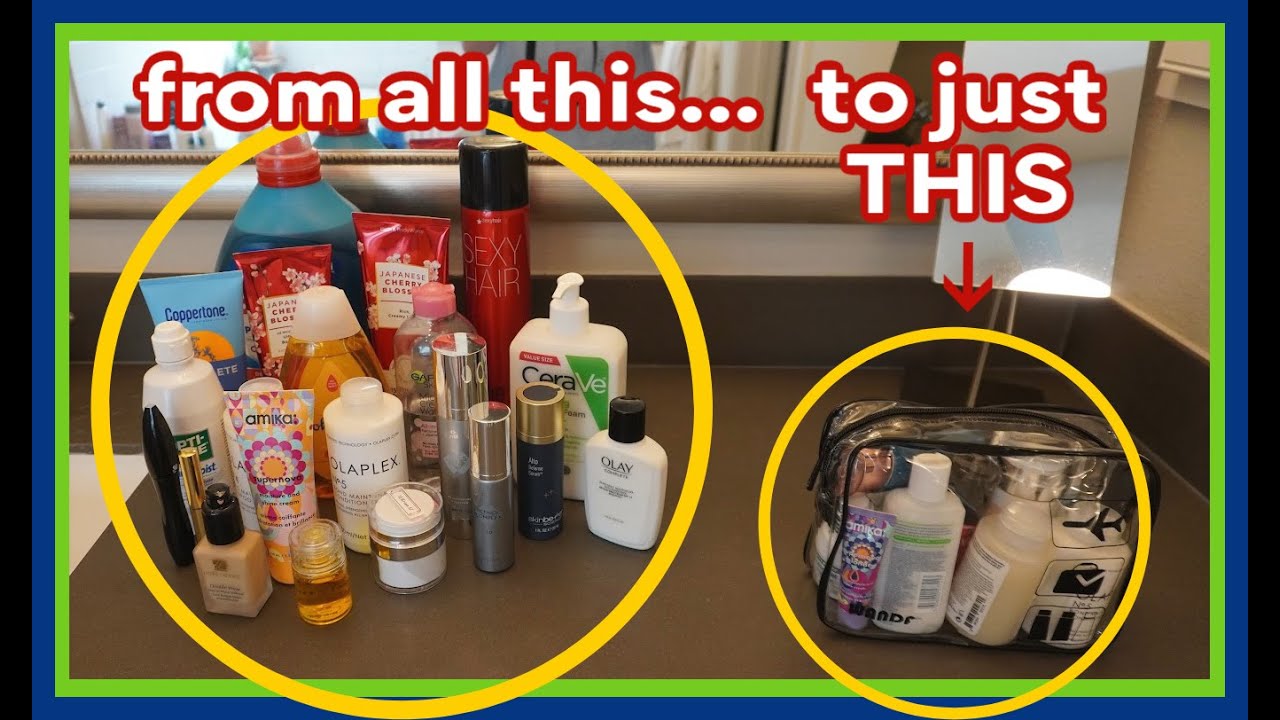 how to pack toiletries in a carry on