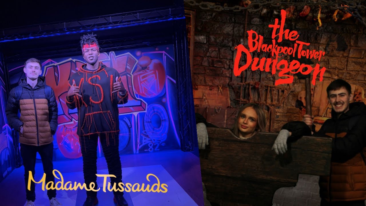 MADAME TUSSAUDS BLACKPOOL & TOWER DUNGEON VLOG DECEMBER 2024