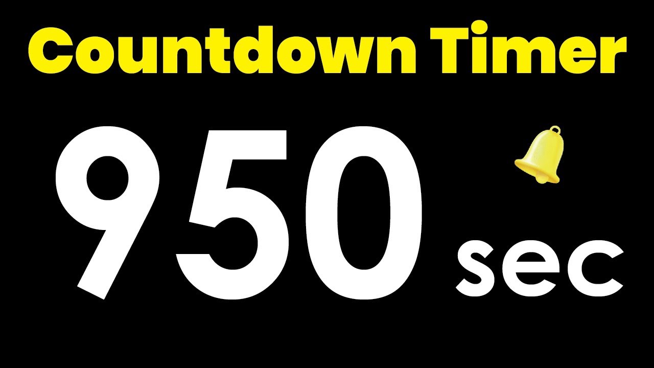 950 second Countdown Timer with Alarm #timerstore #950s #countdown