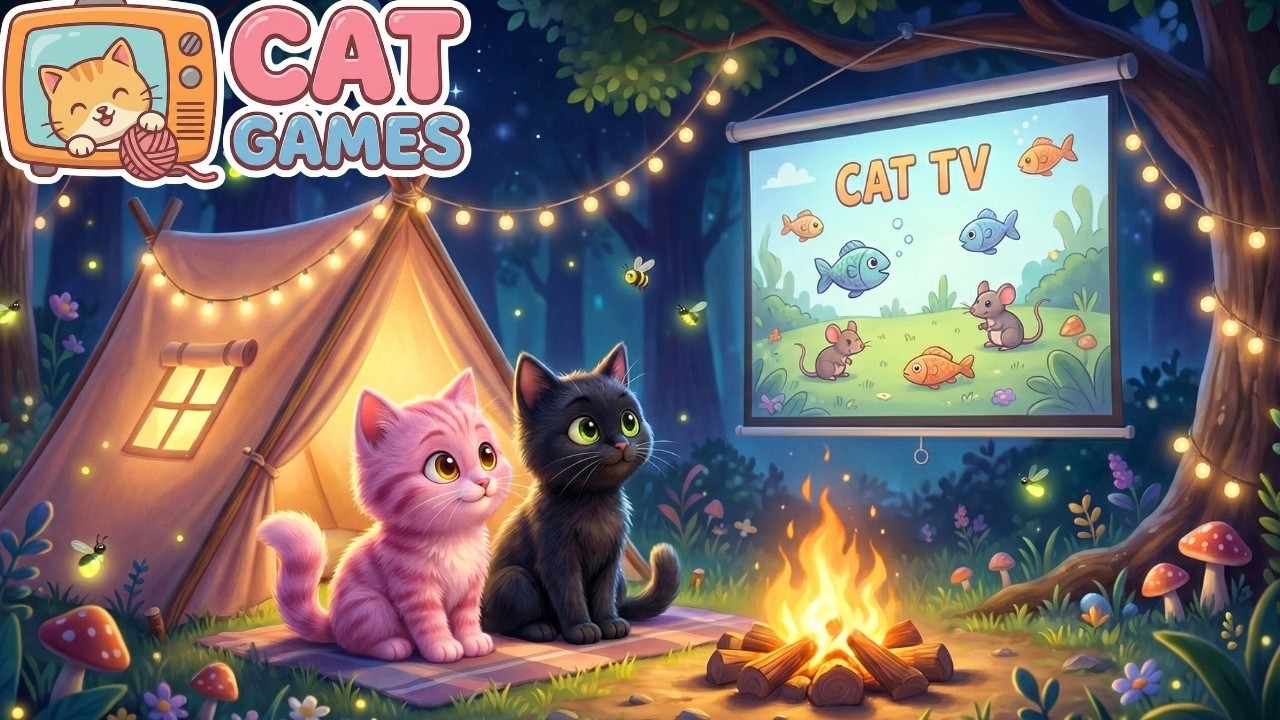 Stimulating Cat Game😽Interactive 4K for Smart Indoor Cats💯High Resoution Video for Lonely Cats