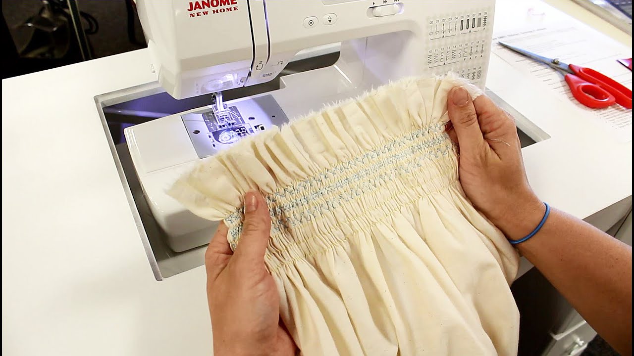 How to do Smocking on Fabric Using the Janome DC1050