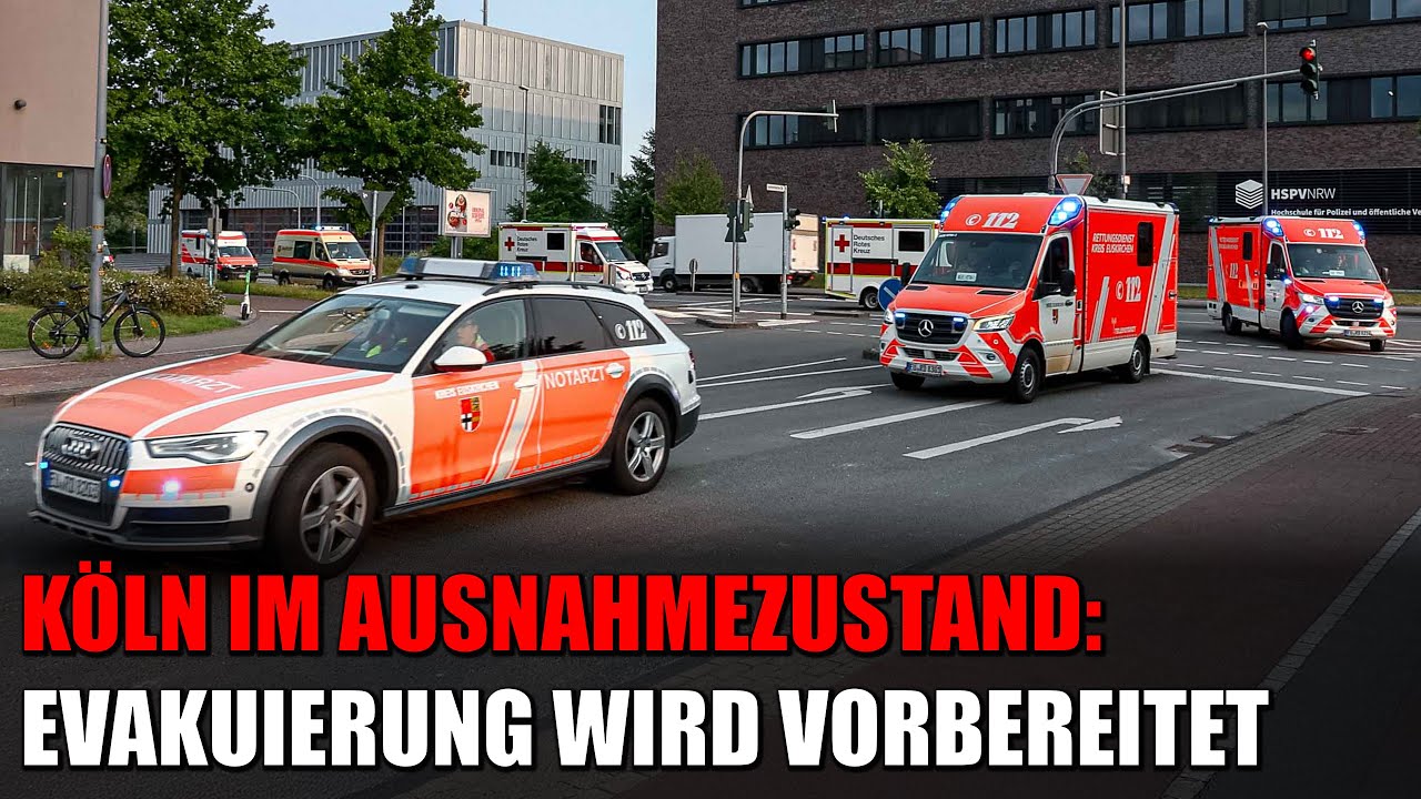 Ausnahmezustand in Köln: Evakuierung von Deutz wird vorbereitet | 04.06.2025