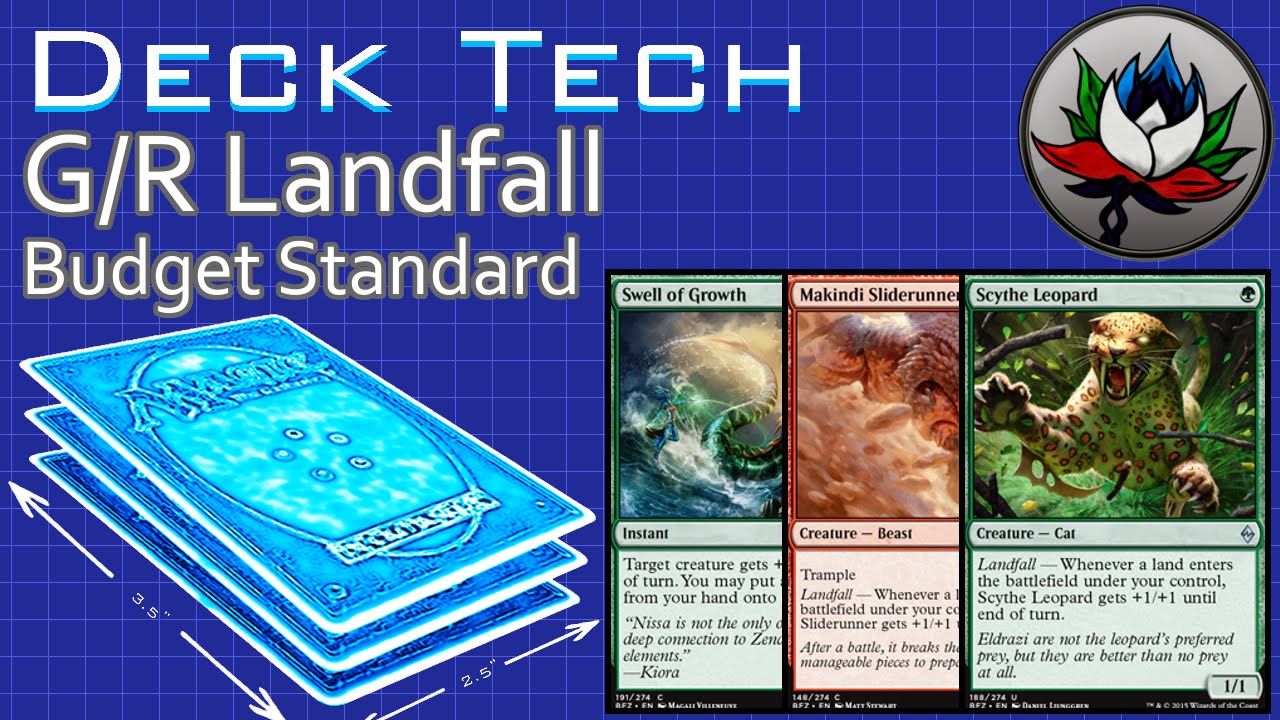 G/R Landfall “Budget” Aggro Standard Deck Tech – Battle for Zendikar – MTG!