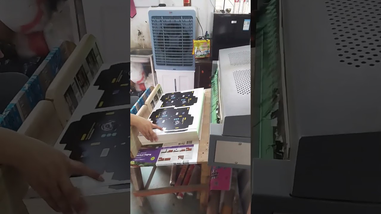 Spot UV Coating Machine in Action | Custom Packaging Finishing Process #packagingfactory