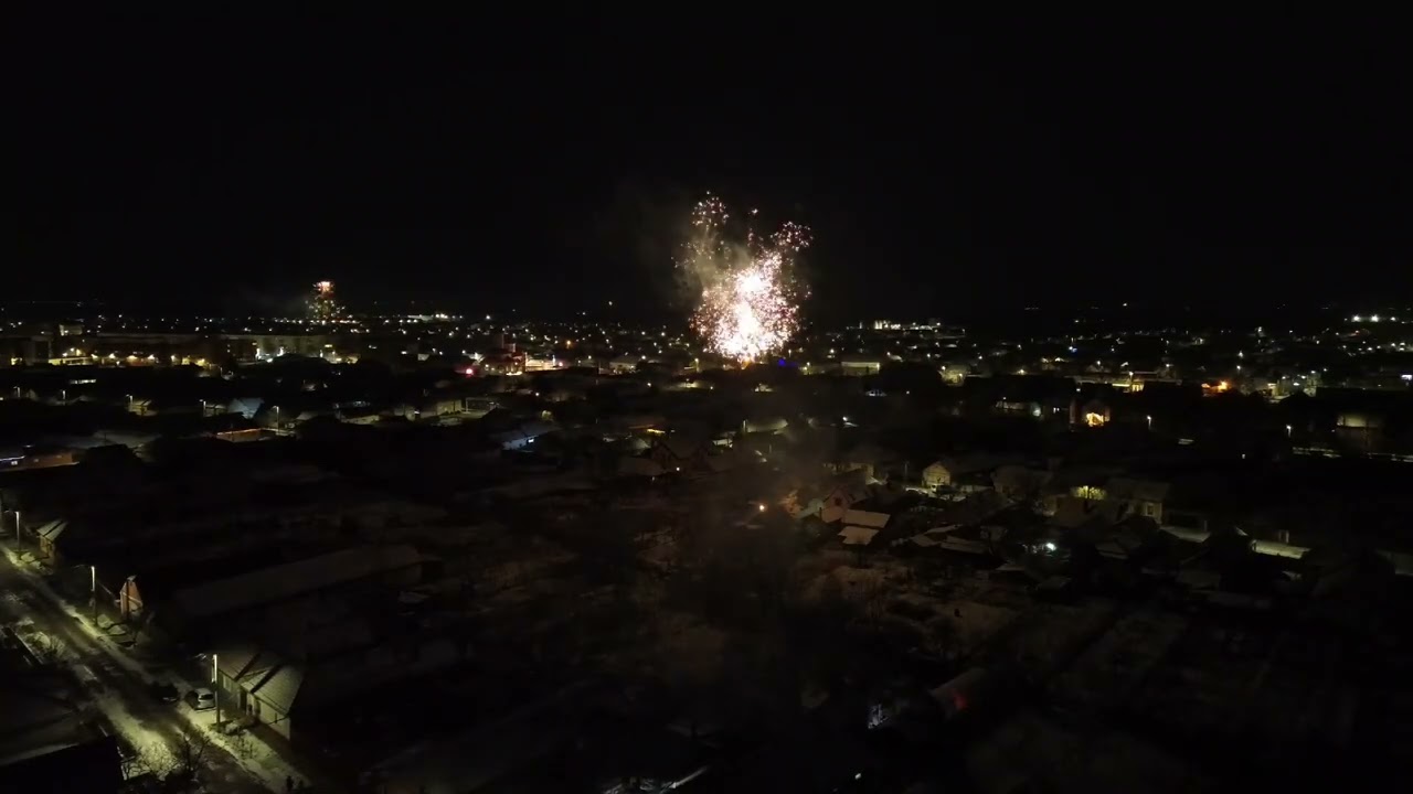 2026 New Year fireworks (DJI drone footage)