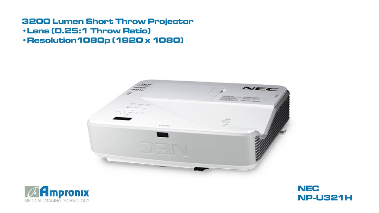 NEC NPU321H (NP-U321H) Short Throw Projector Sales | Service | Repair | Exchange | Replacement