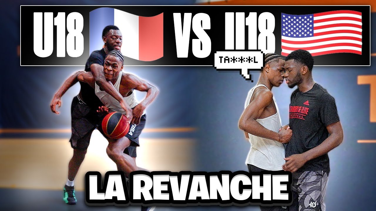 1 VS 1 GROS TRASH TALK  🔥 C'EST TENDU ! FREDY VS THOMAS LA REVANCHE U18 France VS U18 USA