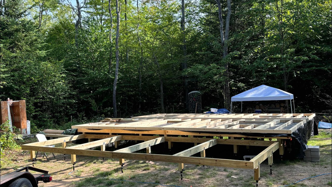 Pylex helical pile foundation, floor framing 