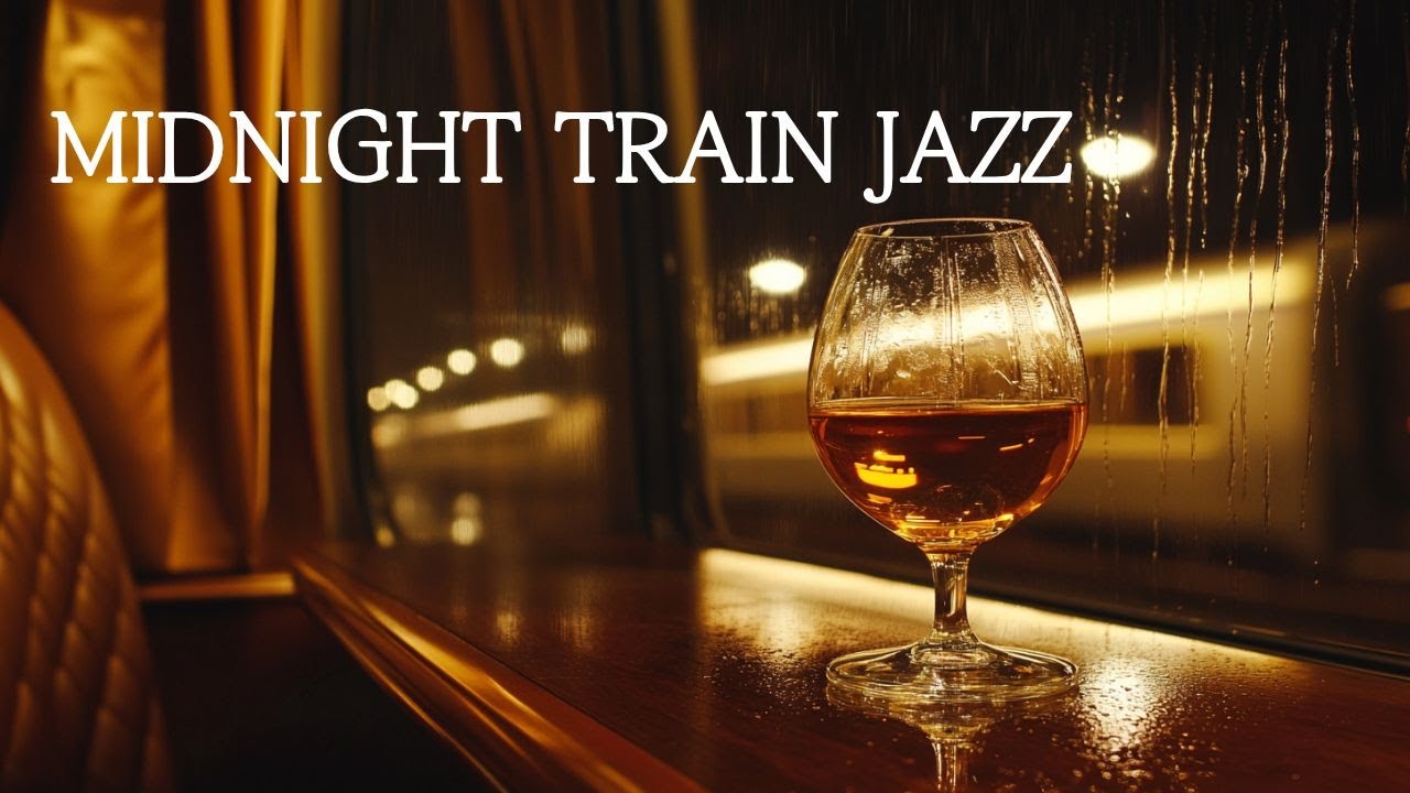 Спальный Вагон в Полночь | Тёмный Джаз под Дождь и Стук Колёс 🚂🥃