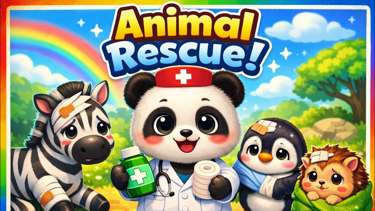 Baby Panda Animal Rescue 🐼✨ | Learn Care & Kindness for Kids #babybus #babypanda #kidslearning 