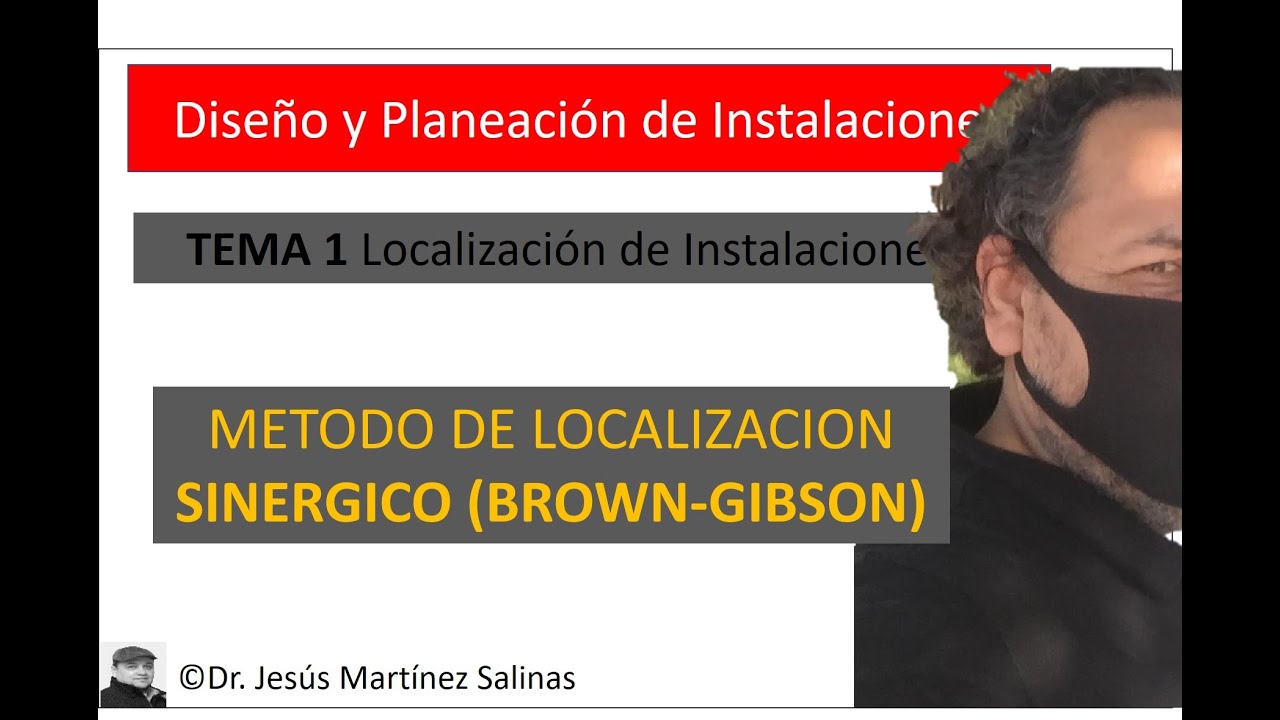 Método de localización Sinérgico (Brown-Gibson)