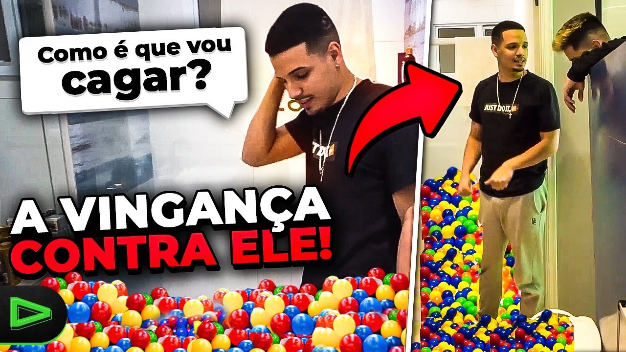 A VINGANÇA!!! ENCHI O BANHEIRO DELE DE BOLINHAS! QUE COMECE A GUERRA