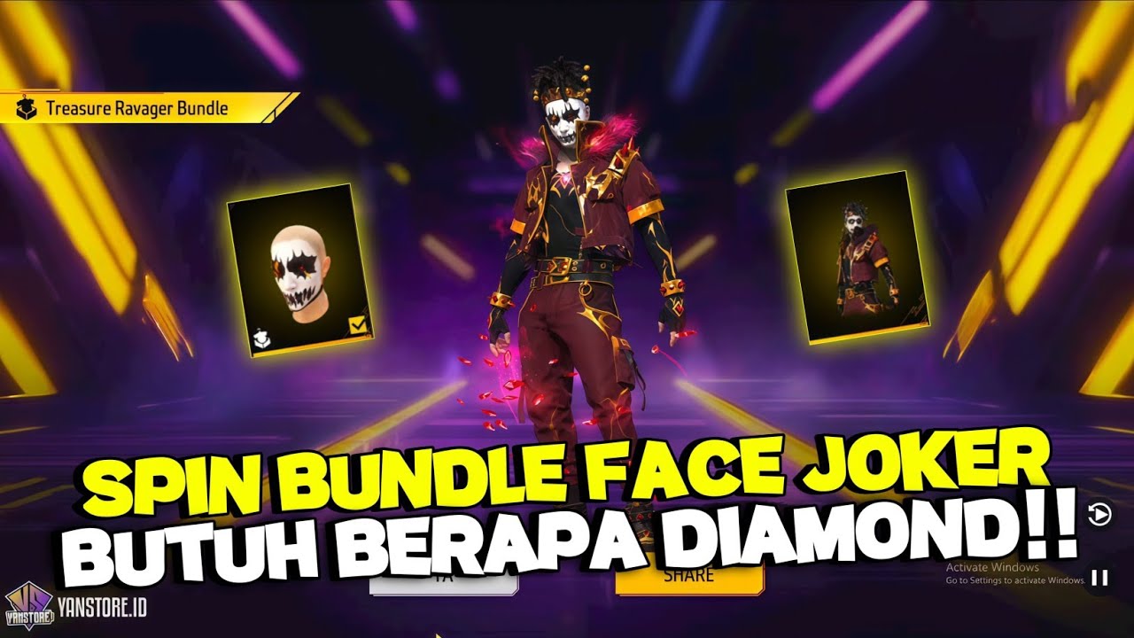 SPIN BUNDLE FACE JOKER V2!! HABIS BERAPA DIAMOND BUAT DAPETIN + TRIK SPIN FACE JOKER 