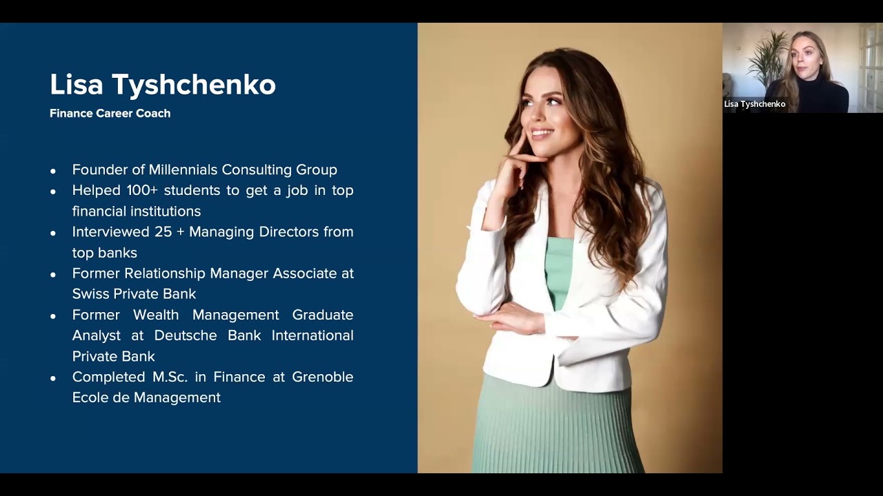 How to Succeed in Banking Assessment Centres with Ex-Deutsche Bank Private Banker Lisa Tyshchenko