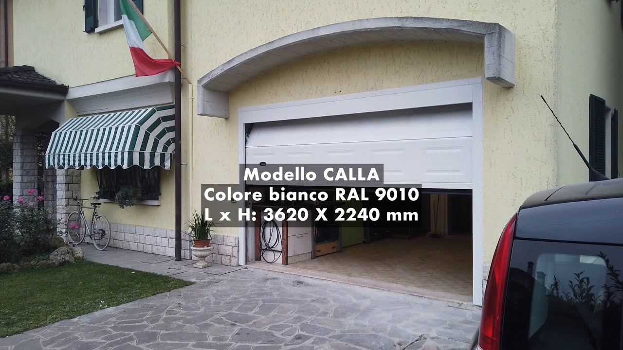 Installazione Porta Sezionale Peli modello CALLA 3620 x 2240 mm.