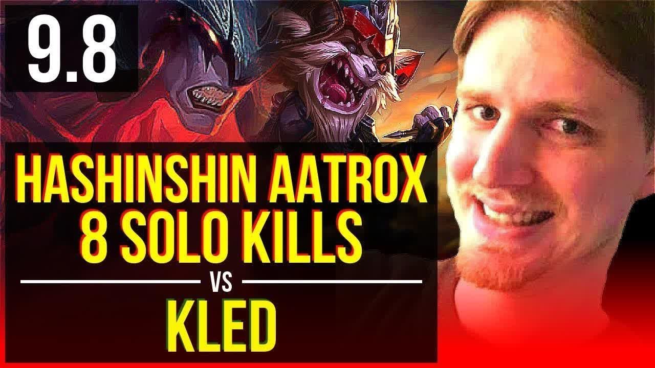 Carry your team like hashinshin AATROX vs KLED (TOP) | 3 early solo kills | NA Diamond | v9.8