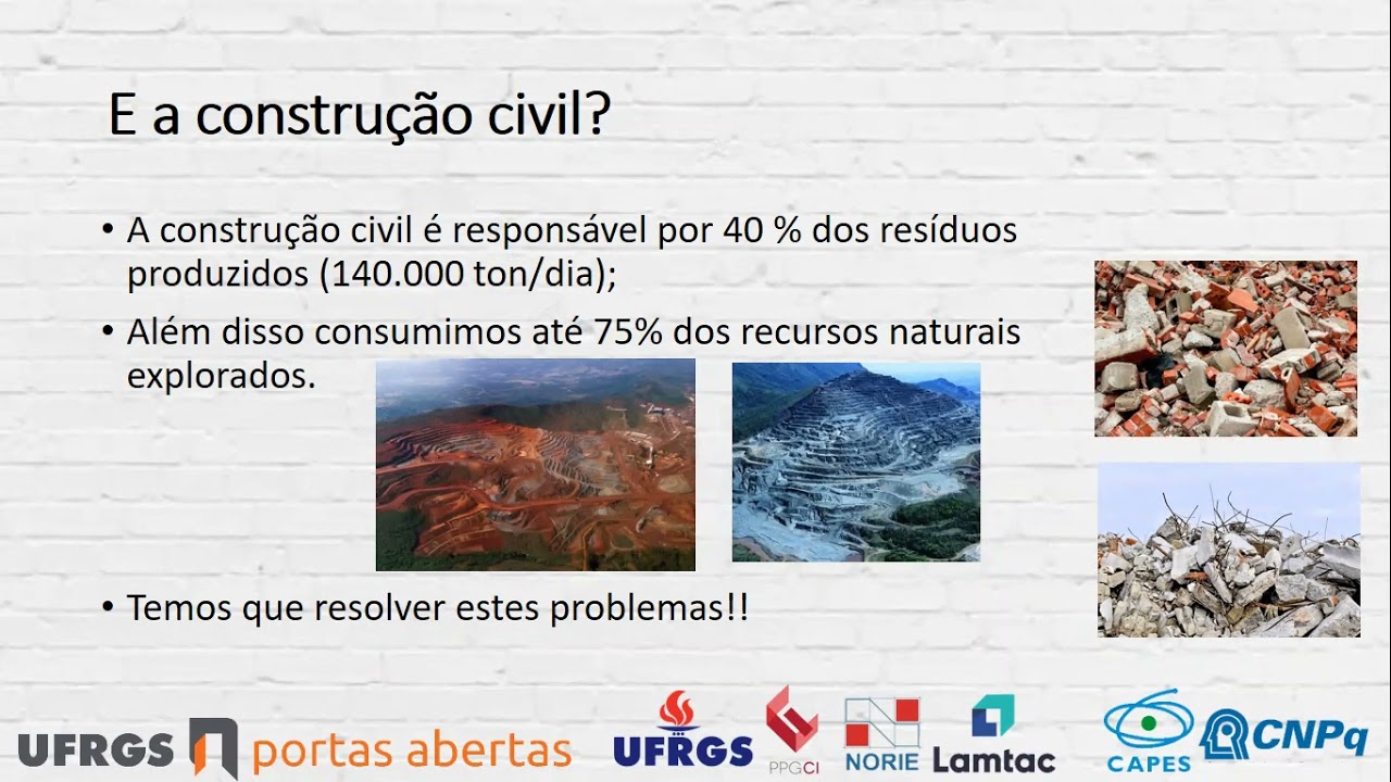 Utilização de Resíduos - Engenharia Civil - UFRGS Portas Abertas 2021