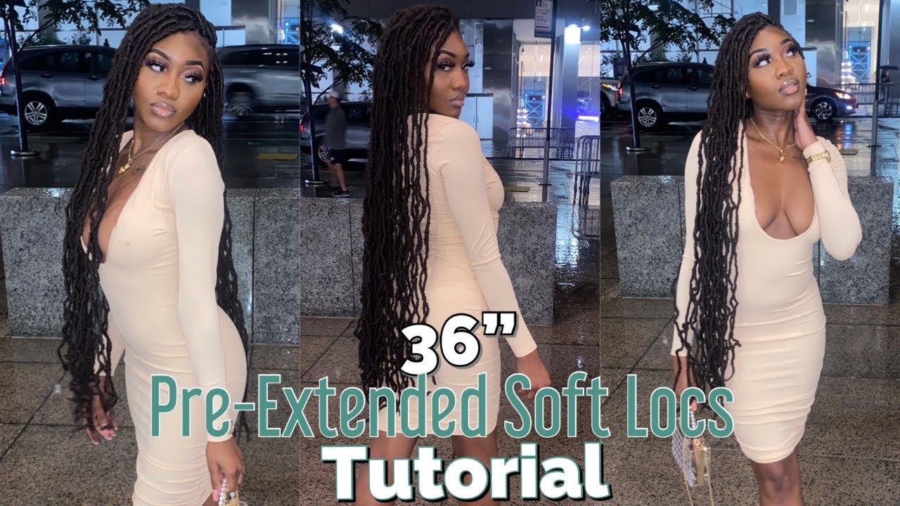 CROCHET 36 INCH SOFT LOCS TUTORIAL ON TWA HAIR | BOBBI BOSS NU LOCS