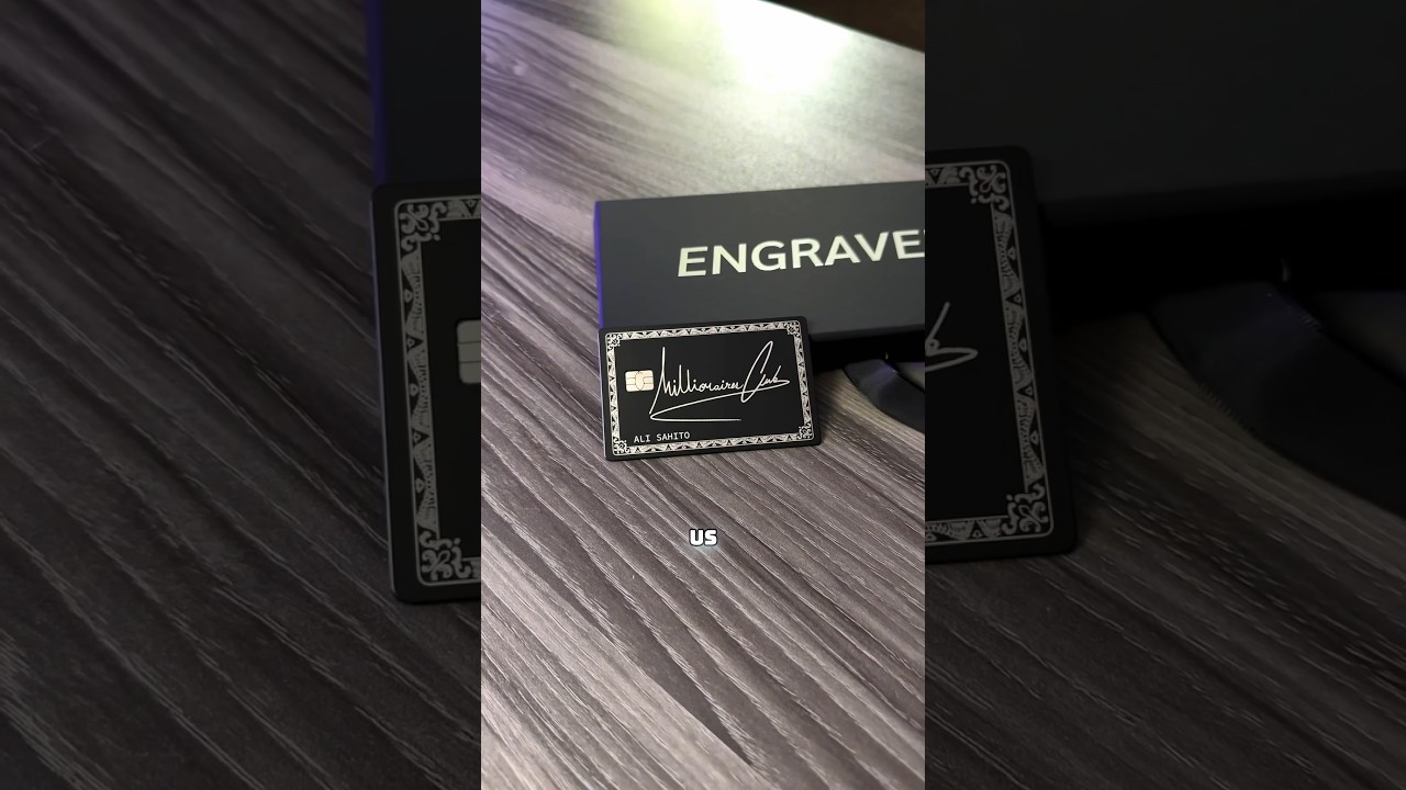 Join the #millionaires #club ✨&spades;️ #matteblack #metal #card