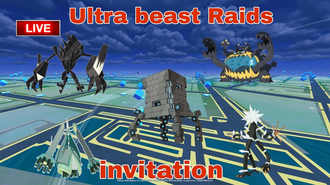 🔴Live Ultra beasts  Raid invitation  by  #raj4t5   in  #pokemon go