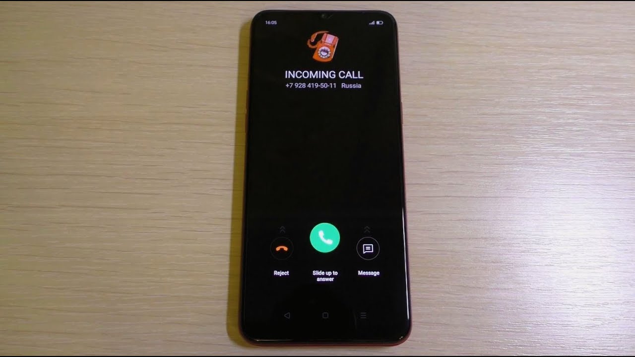 Realme C3 Incoming Call