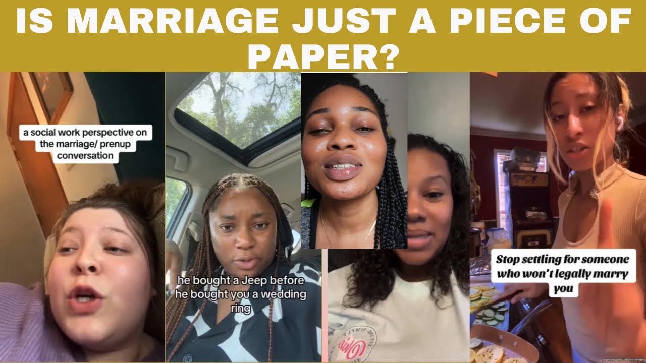 Would You Say Marriage Is Just A Piece Of Paper Or Something Else