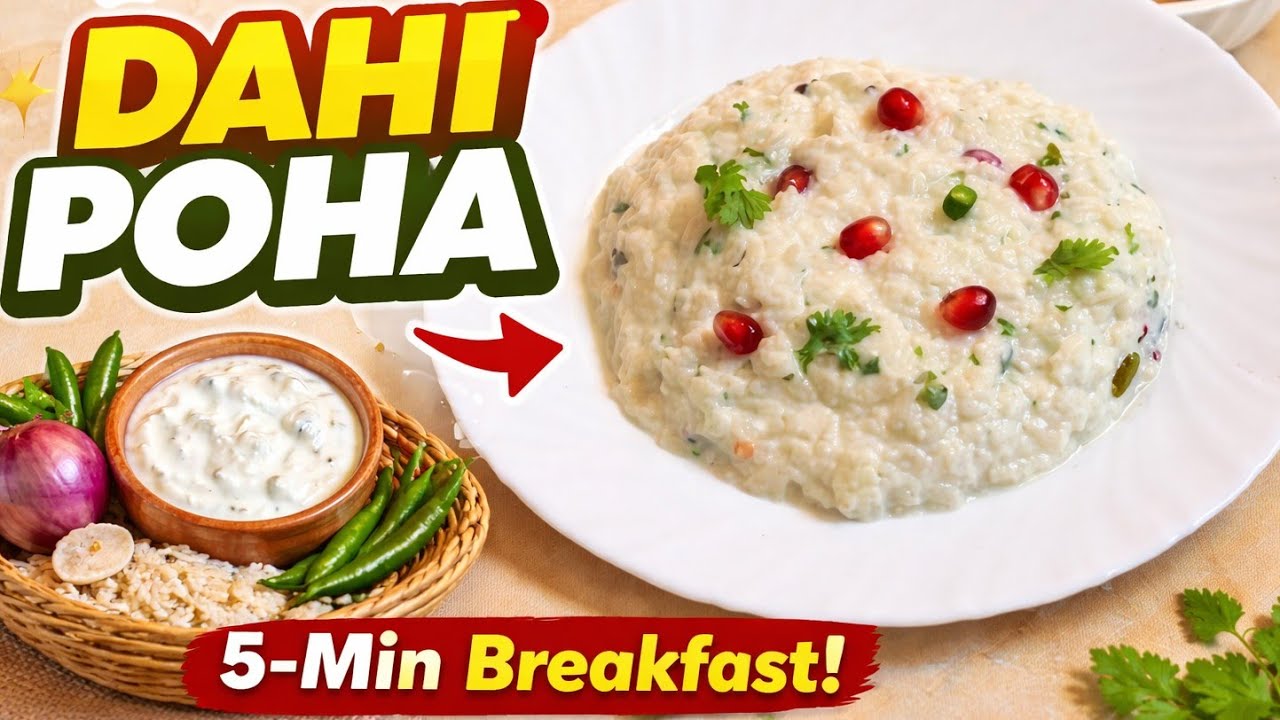 5 ನಿಮಿಷದಲ್ಲಿ Ready 😍“INSTANT BREAKFAST” 😍| “SUMMER SPECIAL” 🔥 |Curd Poha 💯🔥| Mosaru avalakki 😍😍