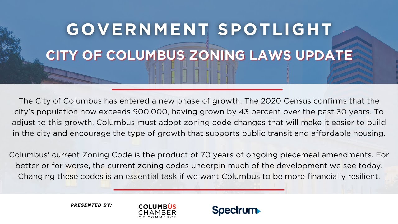 Government Spotlight | City of Columbus Zoning Laws Update 10182023