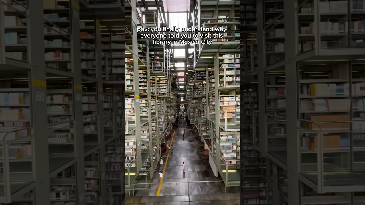 visiting the craziest library in the world 😮