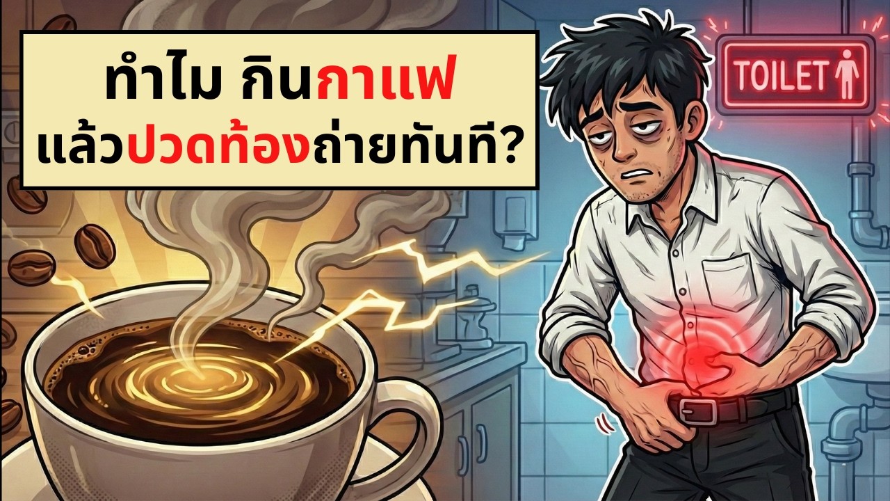 ทำไมกินกาแฟแล้วอยากอึ ทั้งที่ยังไม่ย่อย? | เรื่องไม่รู้รอบตัว