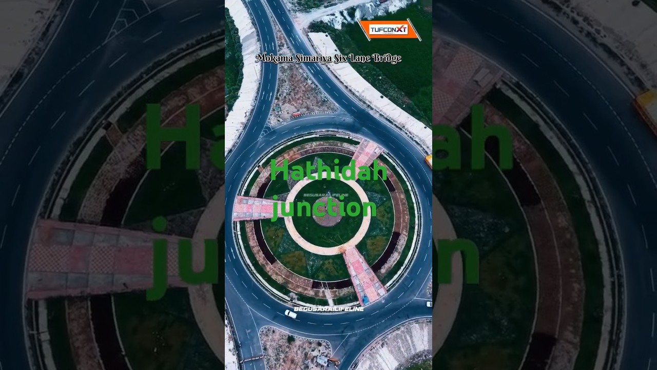Mokama hathidah junction six line Asia ka sabse Lamba #tjunction #video viral#vir