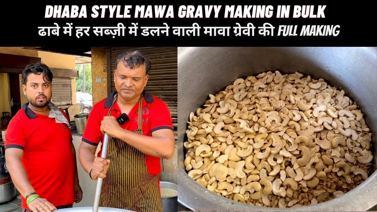 EXCLUSIVE मावा ग्रेवी मेकिंग IN JAIPUR STREET FOOD KADAI PANEER | DAL FRY | AT GANESH BHOJANALAY