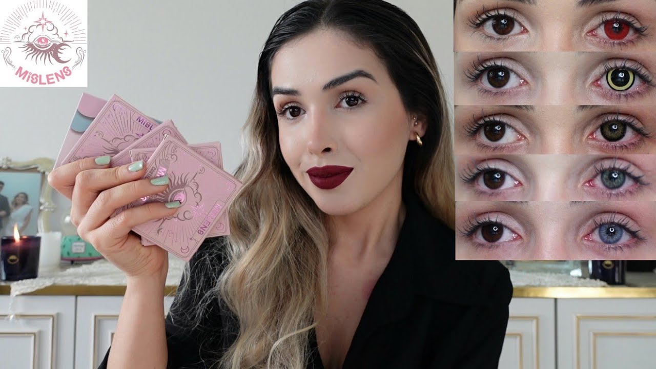 5 FARKLI RENKTE LENS DENİYORUM 😍%20 İNDİRİM KODU / I'M TRYING MISLENS LENSES Mislens