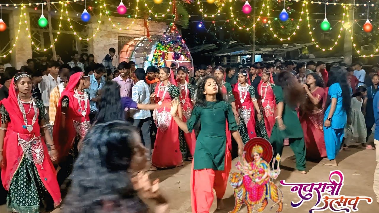 मथवाड़ नवरात्रि 2025 // नवरात्रि माता दी घुमें गरबा वीडियो // Adivasi Navratri Garba Song 2025