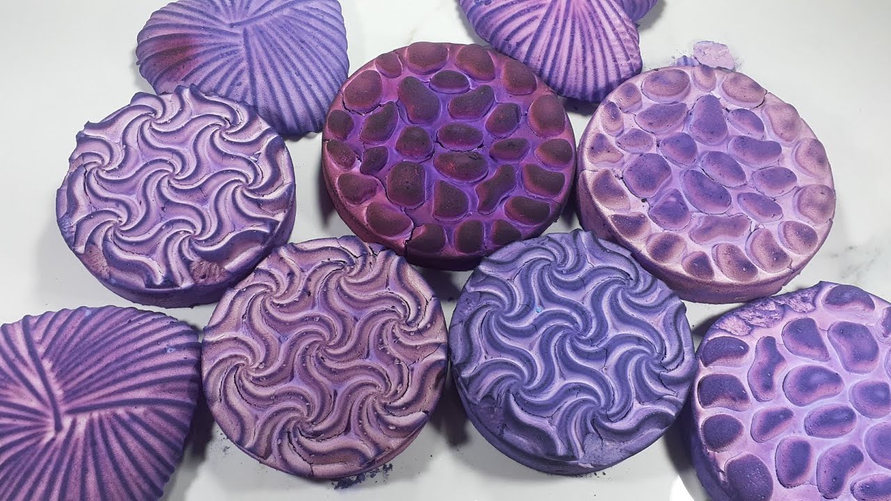 Grey-ish purple/ Lavender coloured Gymchalk new shapes💜👛~ Stoney and Spiral disc~ happy birthday 🎉